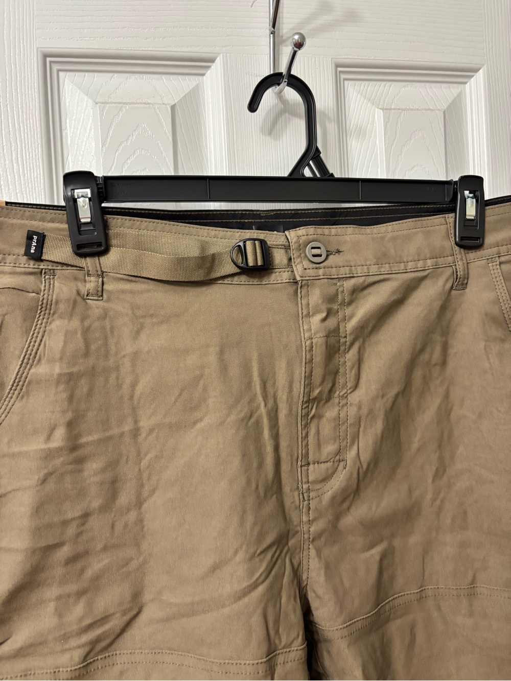 NWT prAna Stretch Zion II Climbing Hiking Shorts Khaki Size 42 8” Inseam - Picture 4 of 9